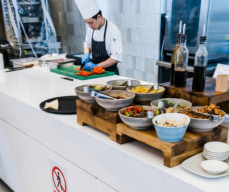 Asian food selection at Akoya Restaurant The Langham Gold Coast