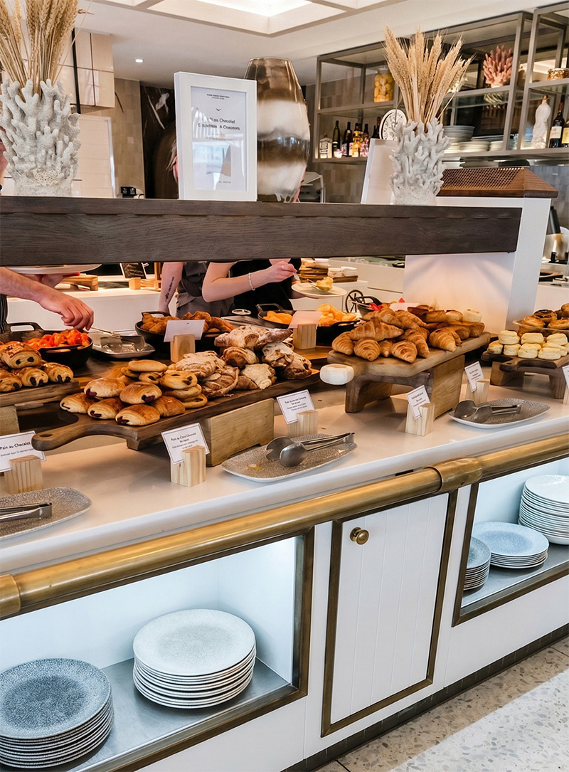 Breakfast buffet at Akoya Restaurant The Langham Gold Coast