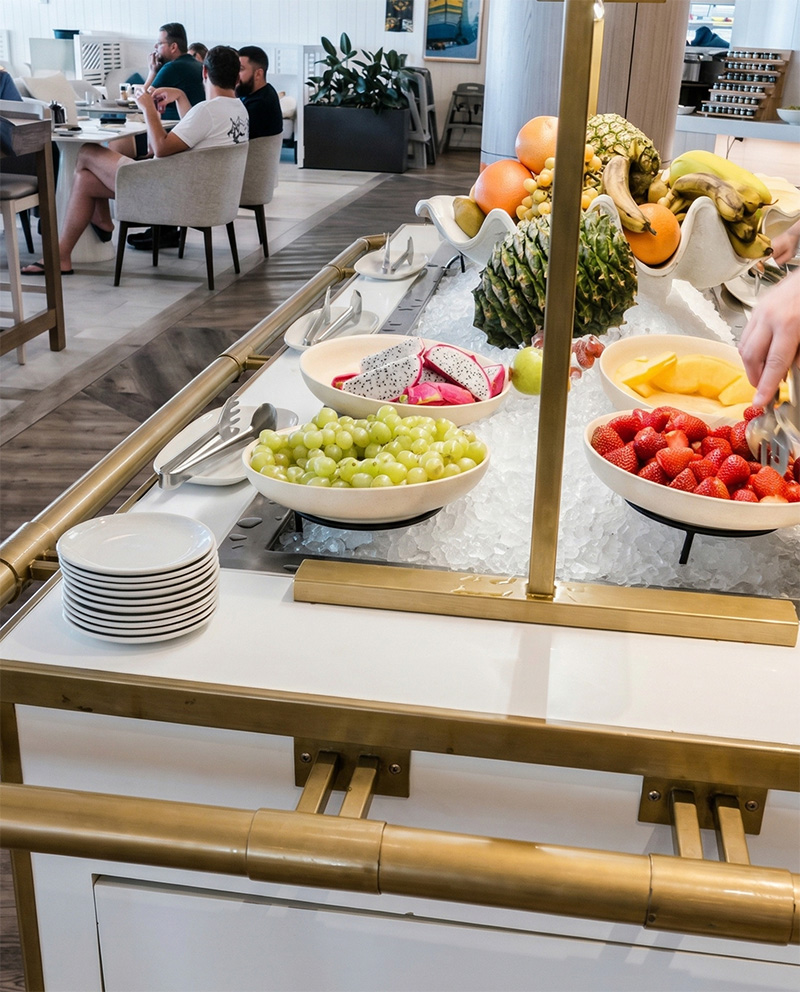 Fruit selection at Akoya Restaurant The Langham Gold Coast