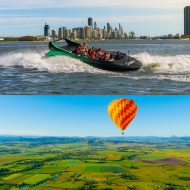 Hot Air Balloon Gold Coast and Arro Jet Boating